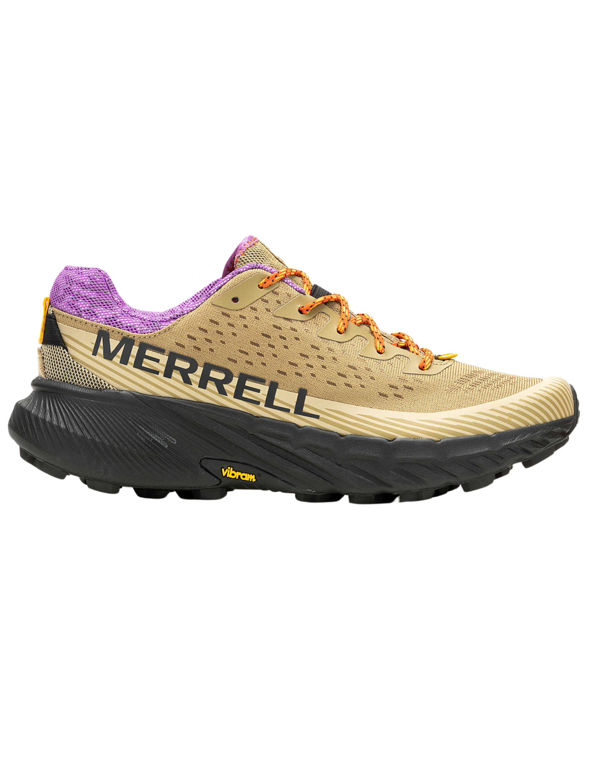 MERRELL Merrell Agility Peak 5 Men s Trail Running Shoes Khaki Dewberry Men s trail shoes Muule
