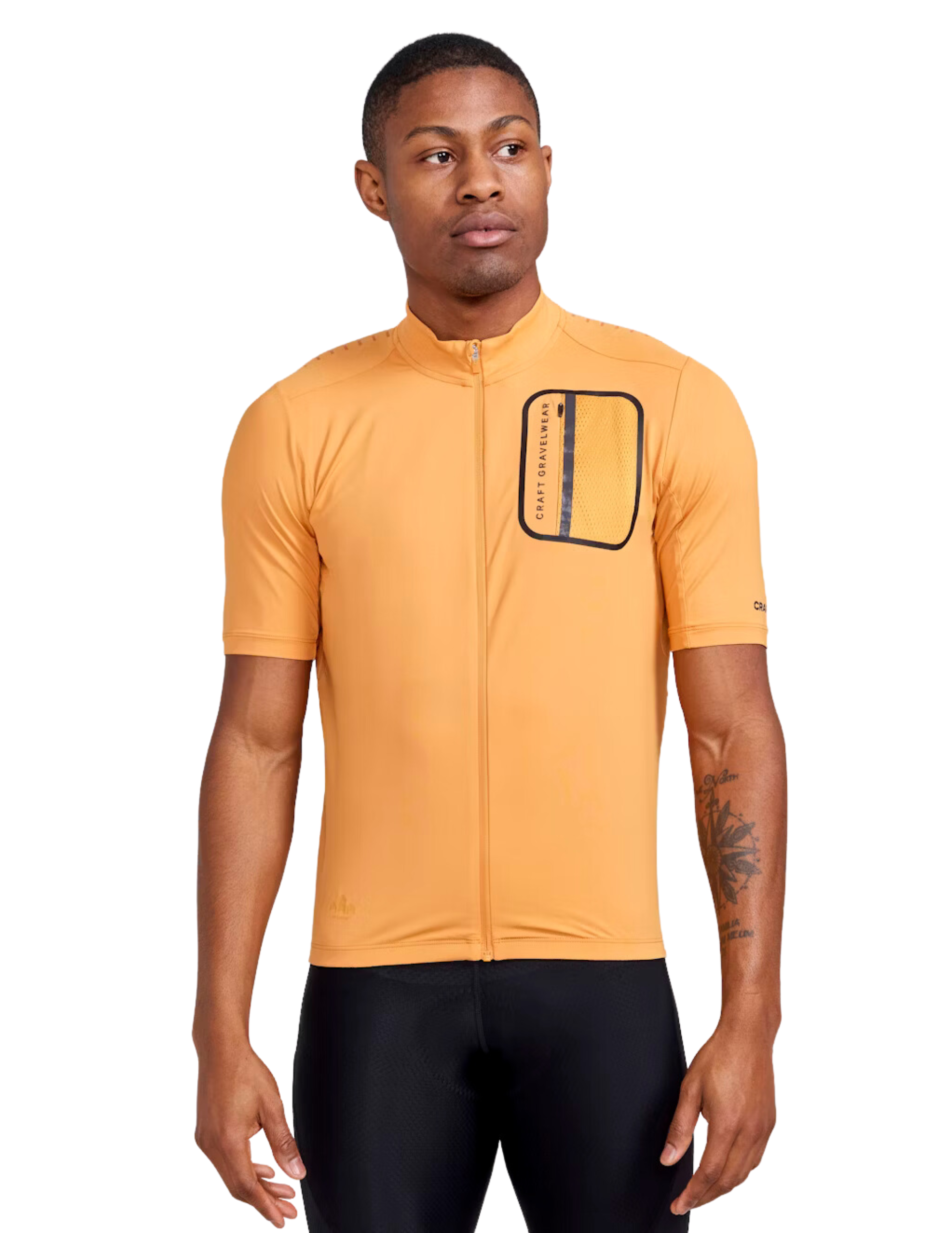 CRAFT Maillot de Velo Craft ADV Gravel Manches Courtes Homme Desert Textile Velo Muule