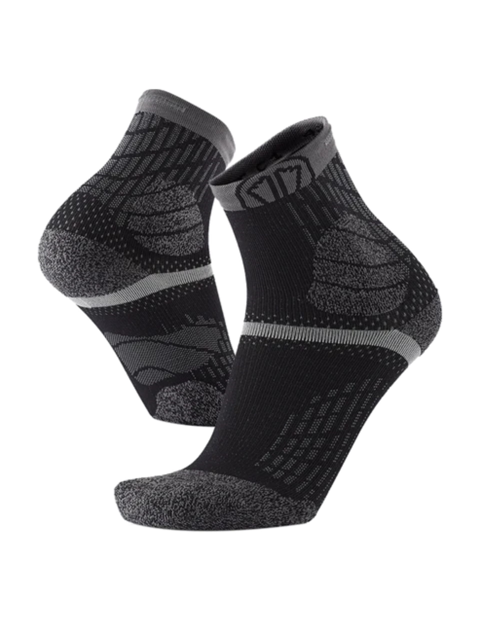 SIDAS Chaussettes de Trail-Running Sidas Trail Protect Noir/Gris