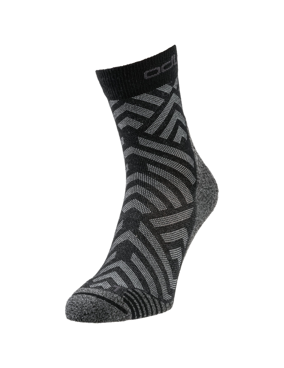 ODLO Odlo Quarter Ceramicool Hike Graphic Hiking Socks Black