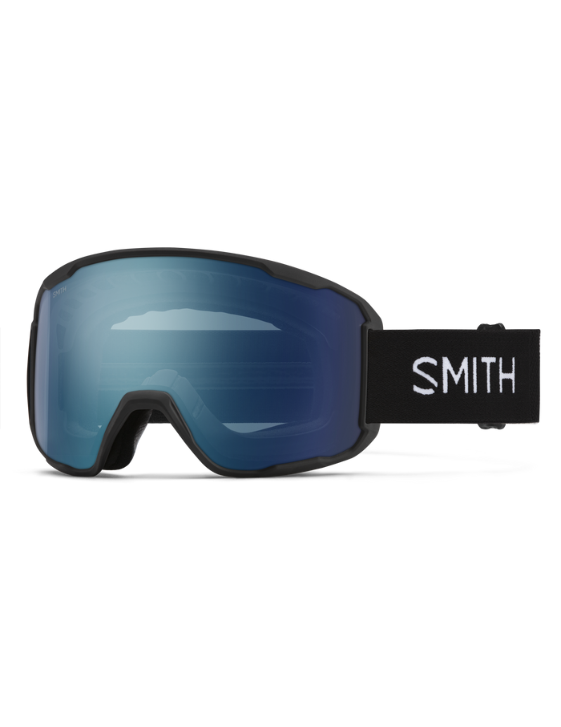 SMITH Anteprima maschera da sci Smith Nero: schermo a specchio blu
