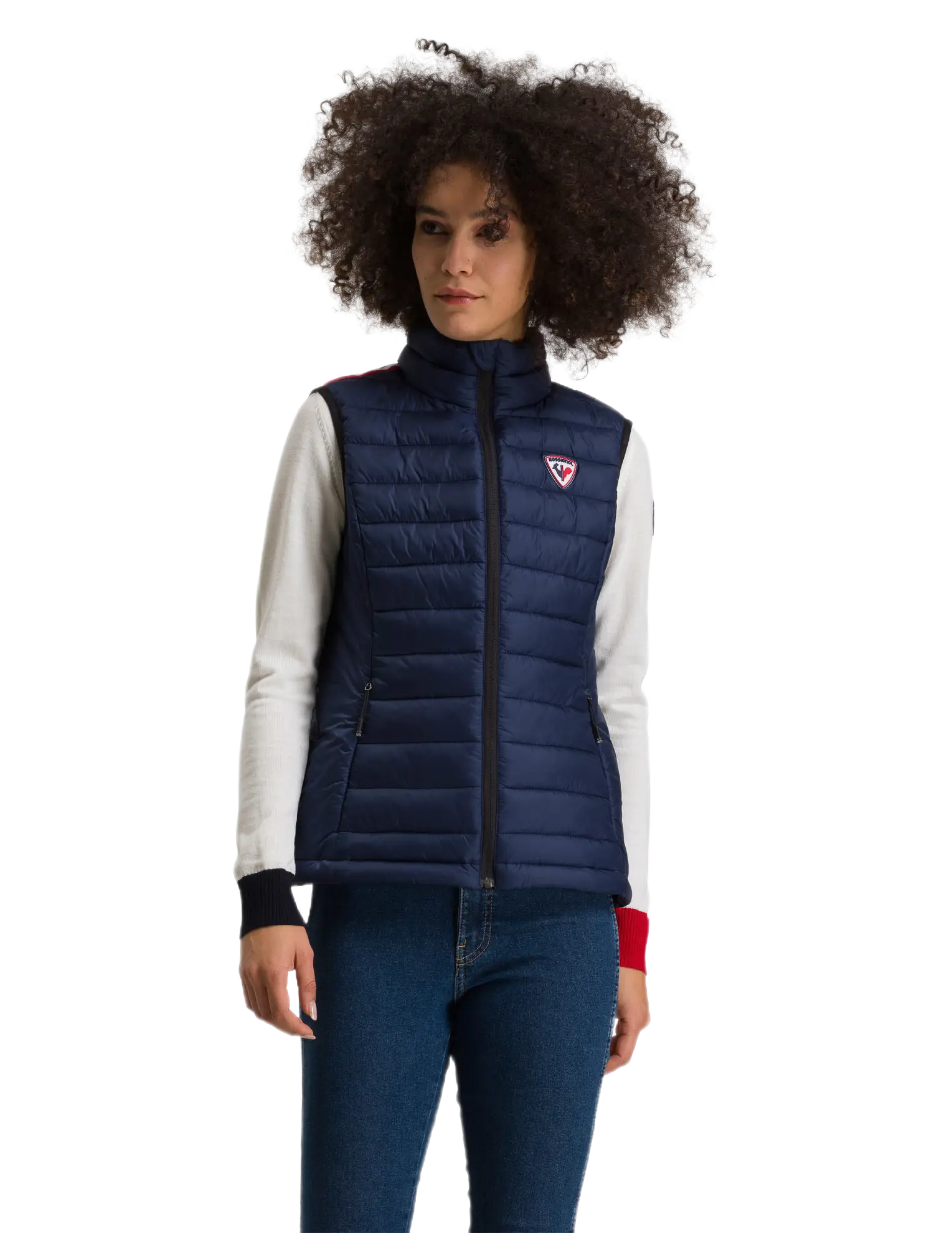 Doudoune sans manche sales femme bleu marine