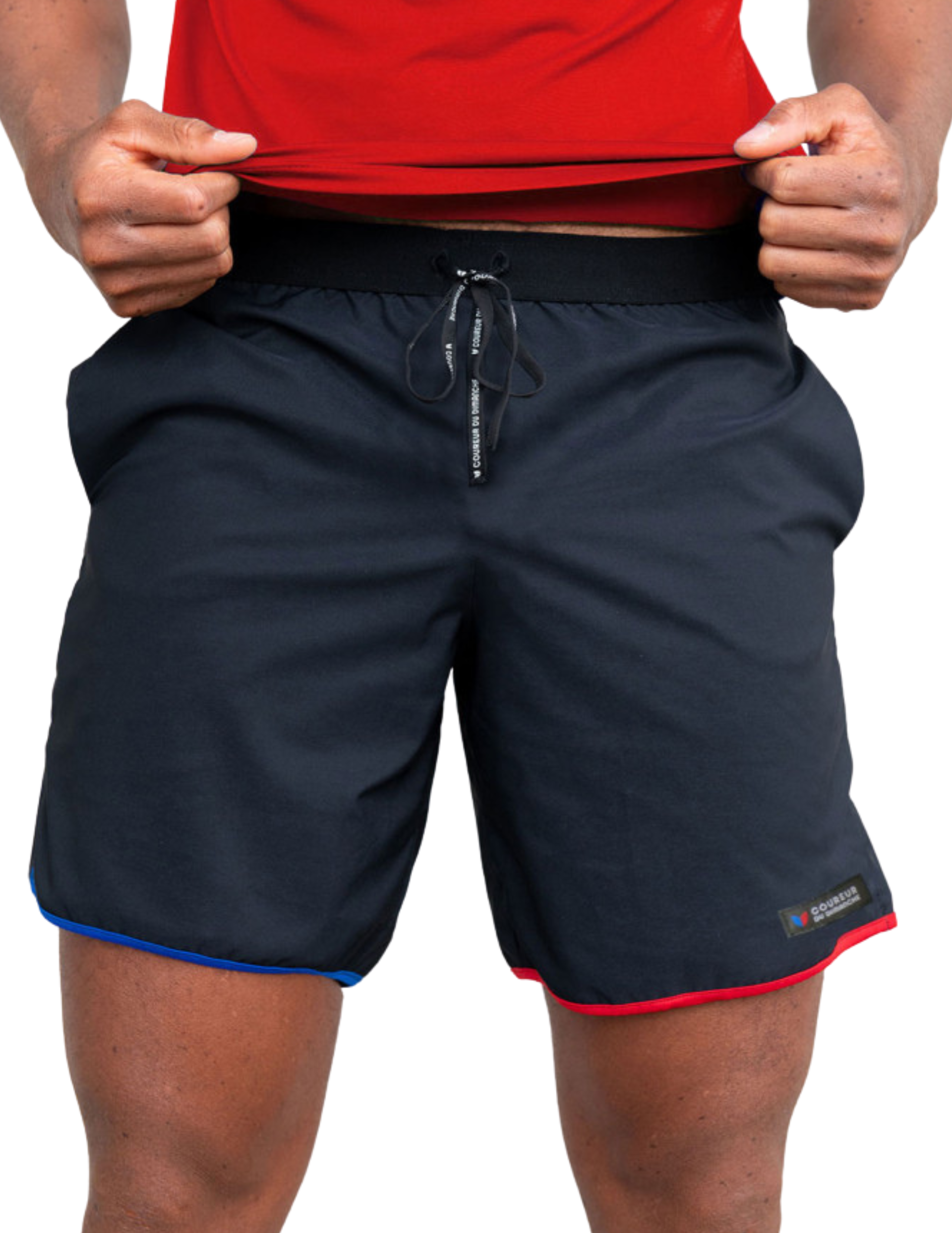 COUREUR DU DIMANCHE Short de Running Coureur du Dimanche Le Classique Homme Noir Shorts de trail running homme Muule