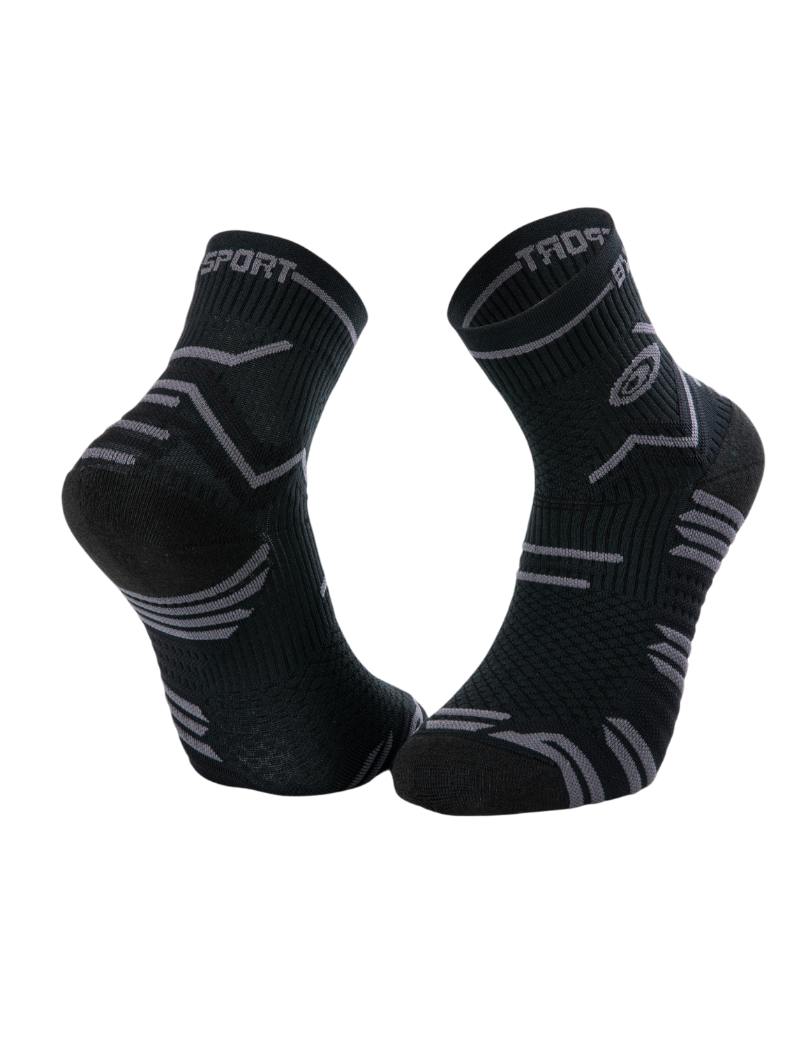 BV SPORT Chaussettes de Running BV Sport Trail Ultra Noir Gris Chaussettes de trail running Muule