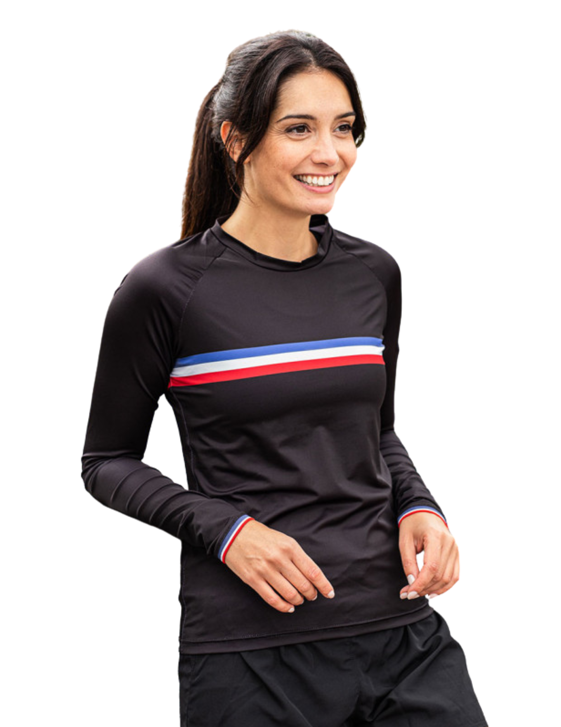 T Shirt de Running Coureur du Dimanche La Championne de France Manches Longues Femme