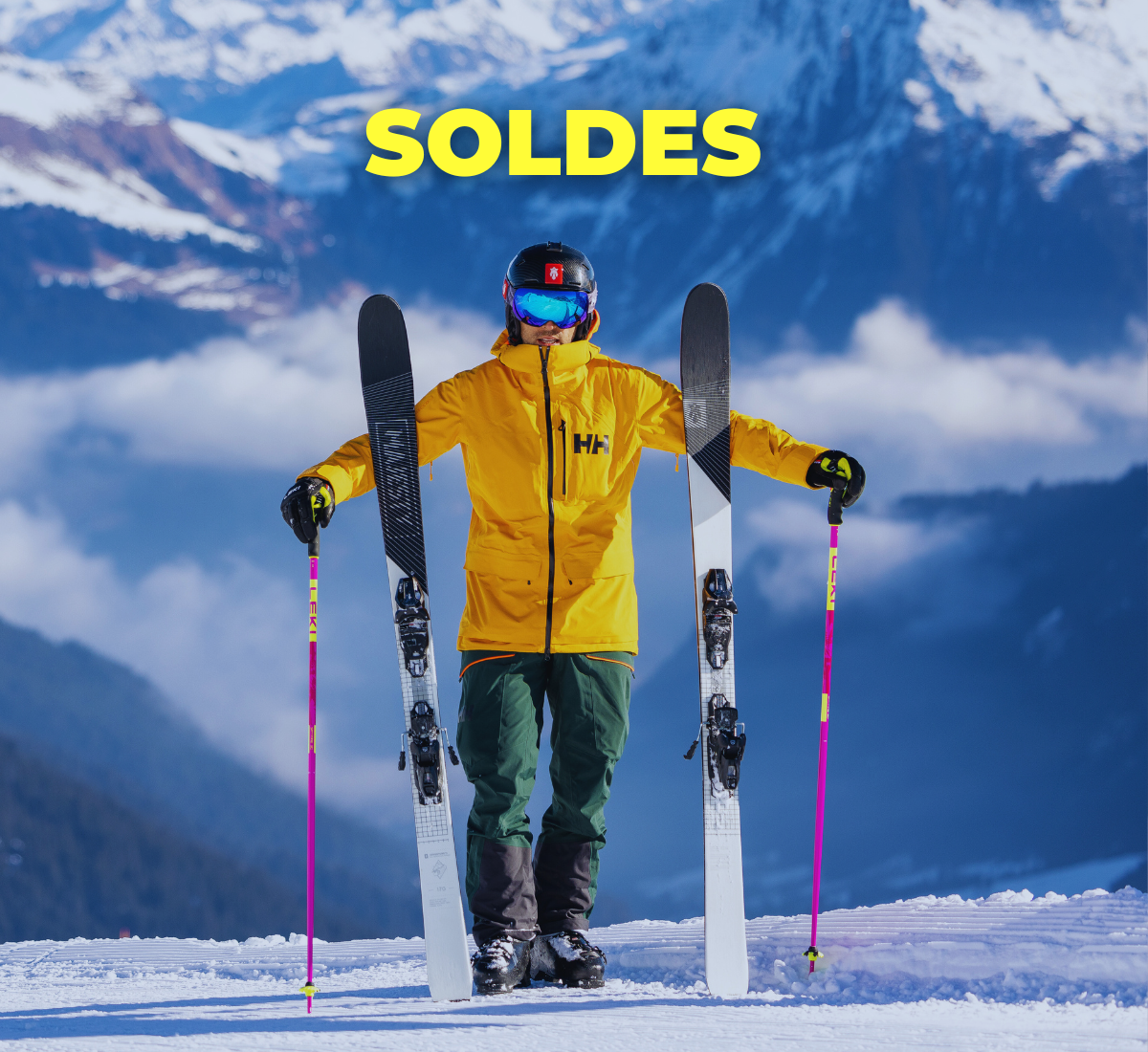 Soldes d’hiver avec offres promotionnelles et remises exceptionnelles sur le matériel et équipement de sport outdoor : trail, randonnée, bivouac, ski, vélo.