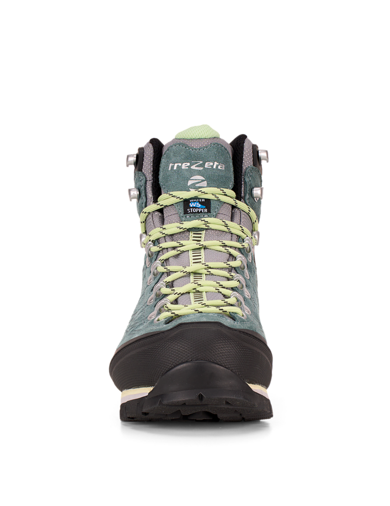 Chaussures de Randonnée Trezeta Tornado Waterproof Vibram Femme Slate/Lime, vue de face
