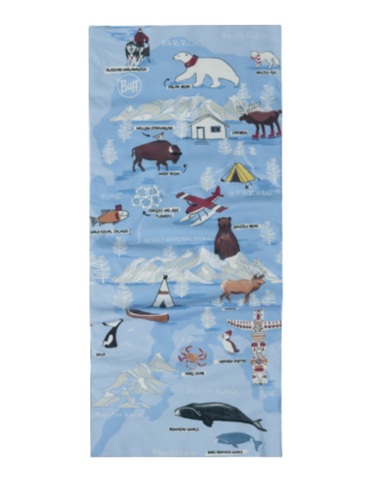 Tour de Cou Buff Original Ecostretch Enfant SEA_vue 2