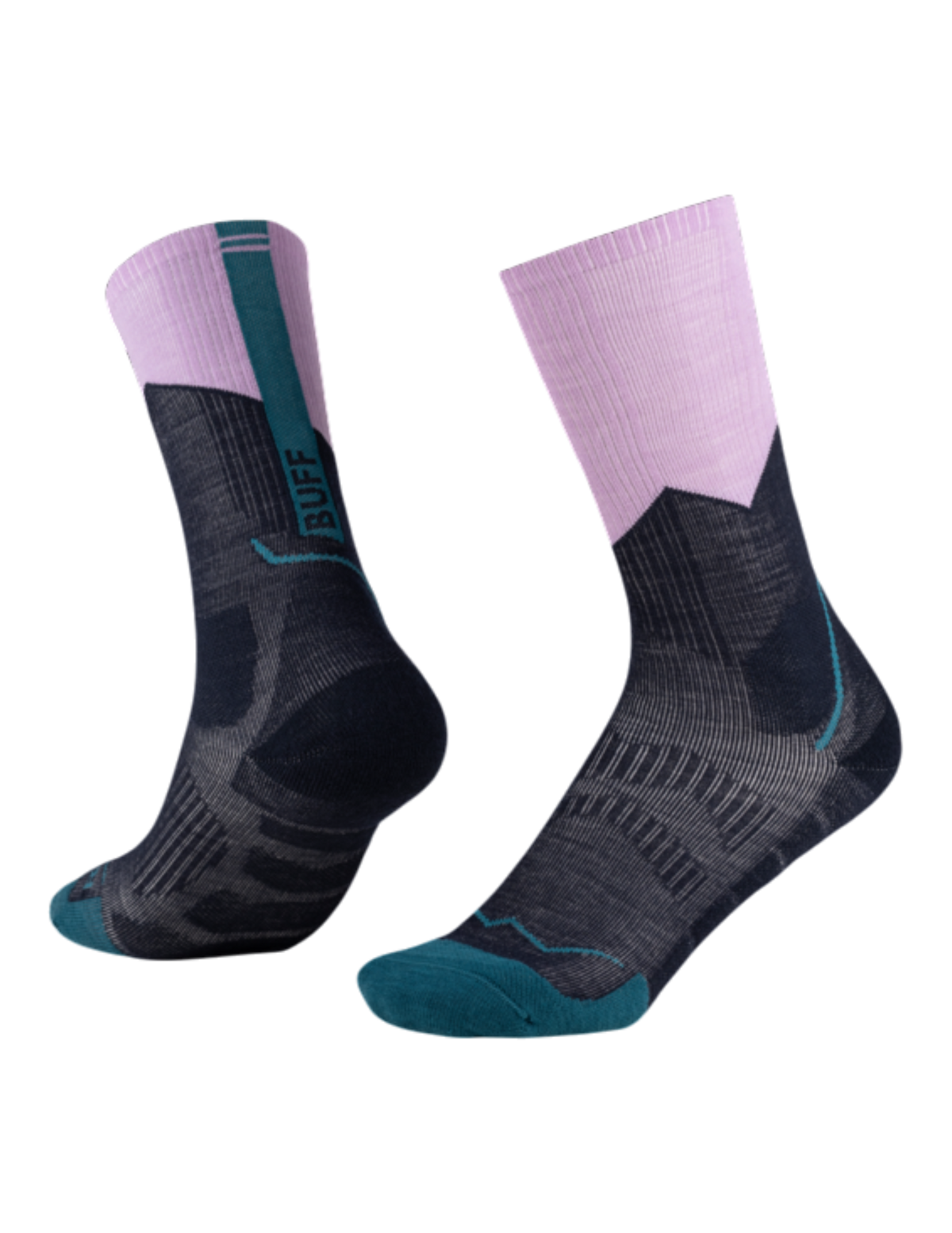 Chaussettes de Randonnée Buff MW Mi-Hautes Laine Mérinos SEA_vue 1