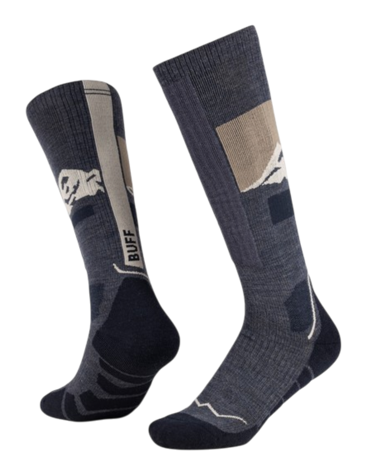 Chaussettes de Randonnée Buff HW Hautes Laine Mérinos SEA_vue 1