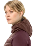 Veste Hybride Jack Wolfskin Tasman Down Hybrid Femme SEA_vue 4