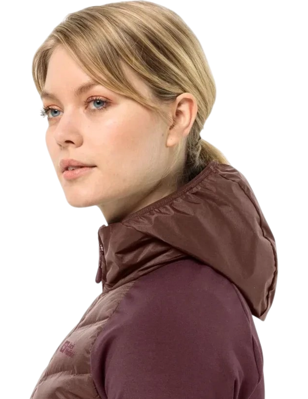 Veste Hybride Jack Wolfskin Tasman Down Hybrid Femme SEA_vue 4