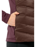 Veste Hybride Jack Wolfskin Tasman Down Hybrid Femme SEA_vue 5