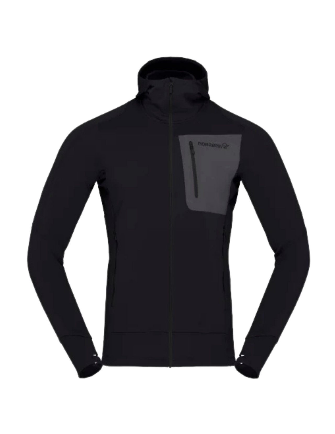 Cappuccio della griglia di potenza Norrona Falketind Full zip homme