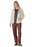 Polaire Patagonia Retro Pile Femme Natural, vue portée de face zip ouvert