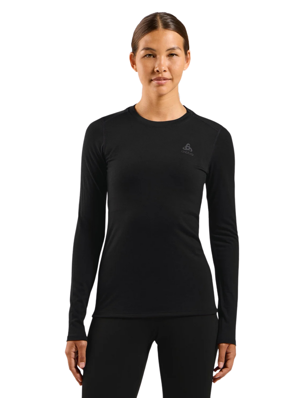 Biancheria intima odlo secco merino 160 maniche lunghe rotonda collo femminile