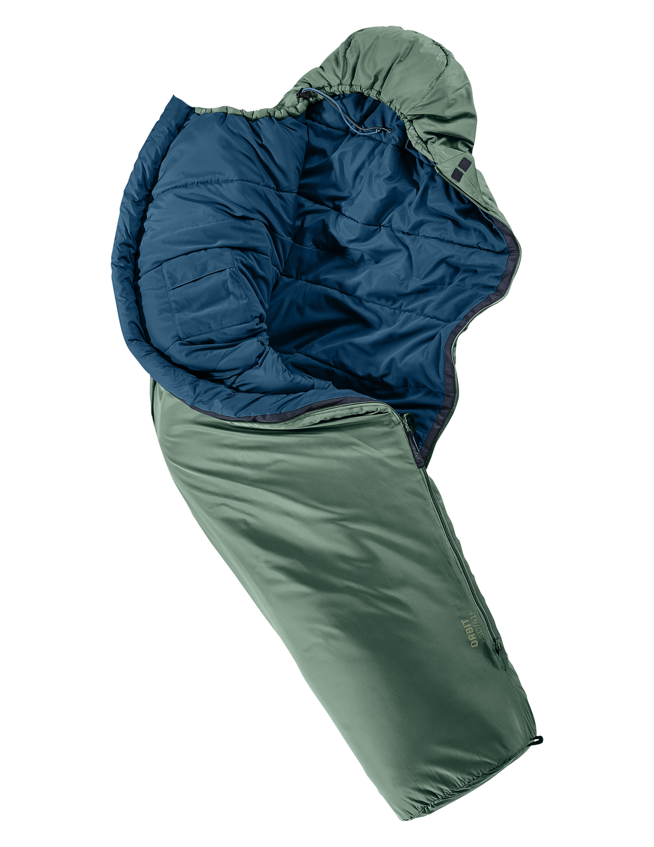 DEUTER Deuter Orbit +5° Regular Left Schlafsack Efeu/Tinte ,Schlafsäcke