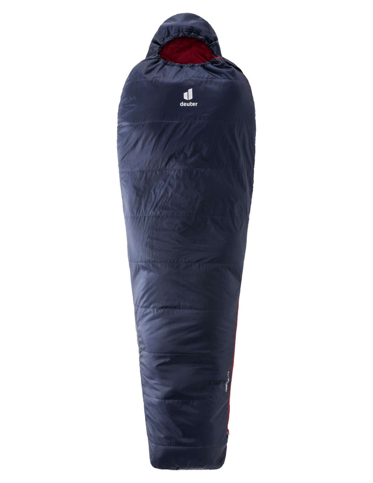 DEUTER Dreamlite Regular Left -  Sac de couchage homme +16°C Synthétique pour bivouac Poids 590g Compressible 3L Ouverture gauche, vue de face