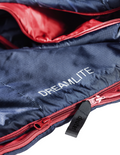 DEUTER Dreamlite Regular Left -  Sac de couchage homme +16°C Synthétique pour bivouac Poids 590g Compressible 3L Ouverture gauche, vue détail double fermeture éclaire