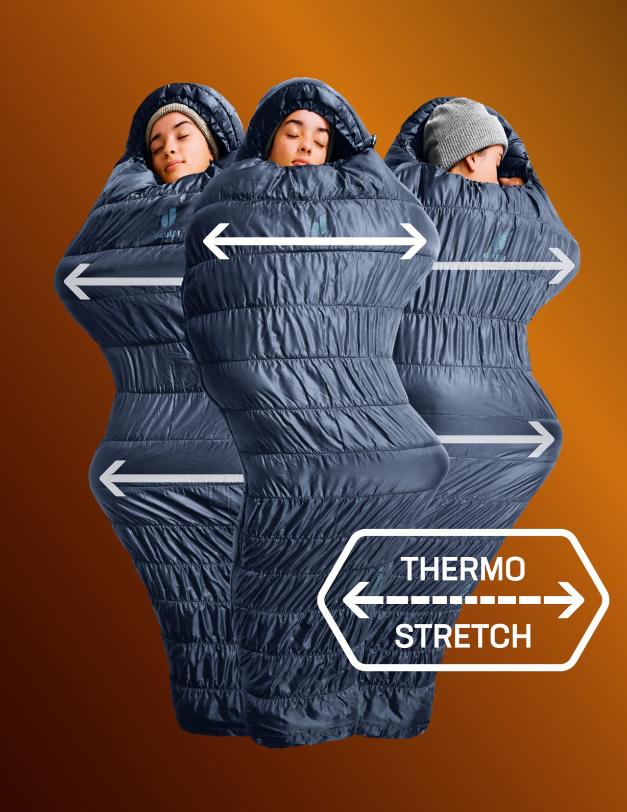 Sacchetto a pelo esosfera deuter -6 ° sl (lunghi pantaloncini)