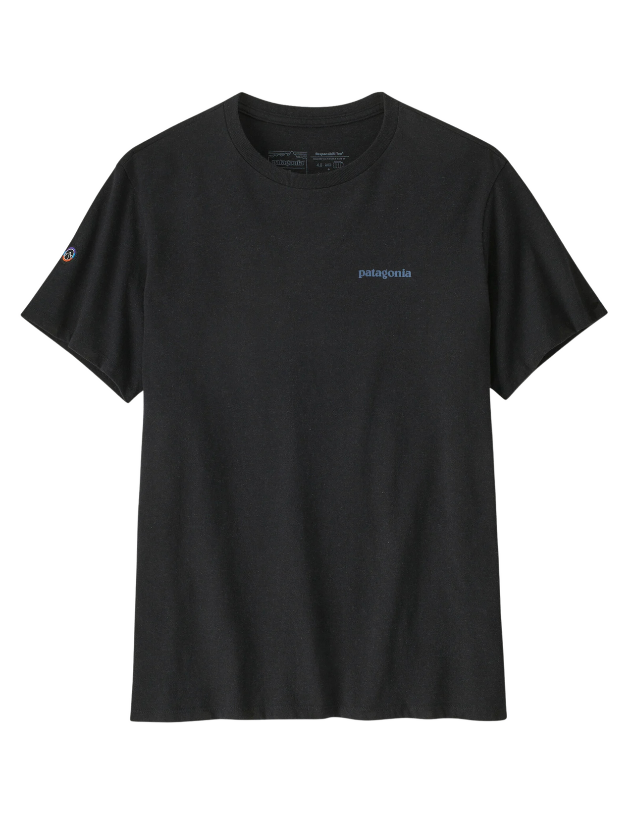 T-Shirt Patagonia Fitz Roy Icon Responsibiliti-Tee® Manches Courtes Homme Ink Black, vue de face