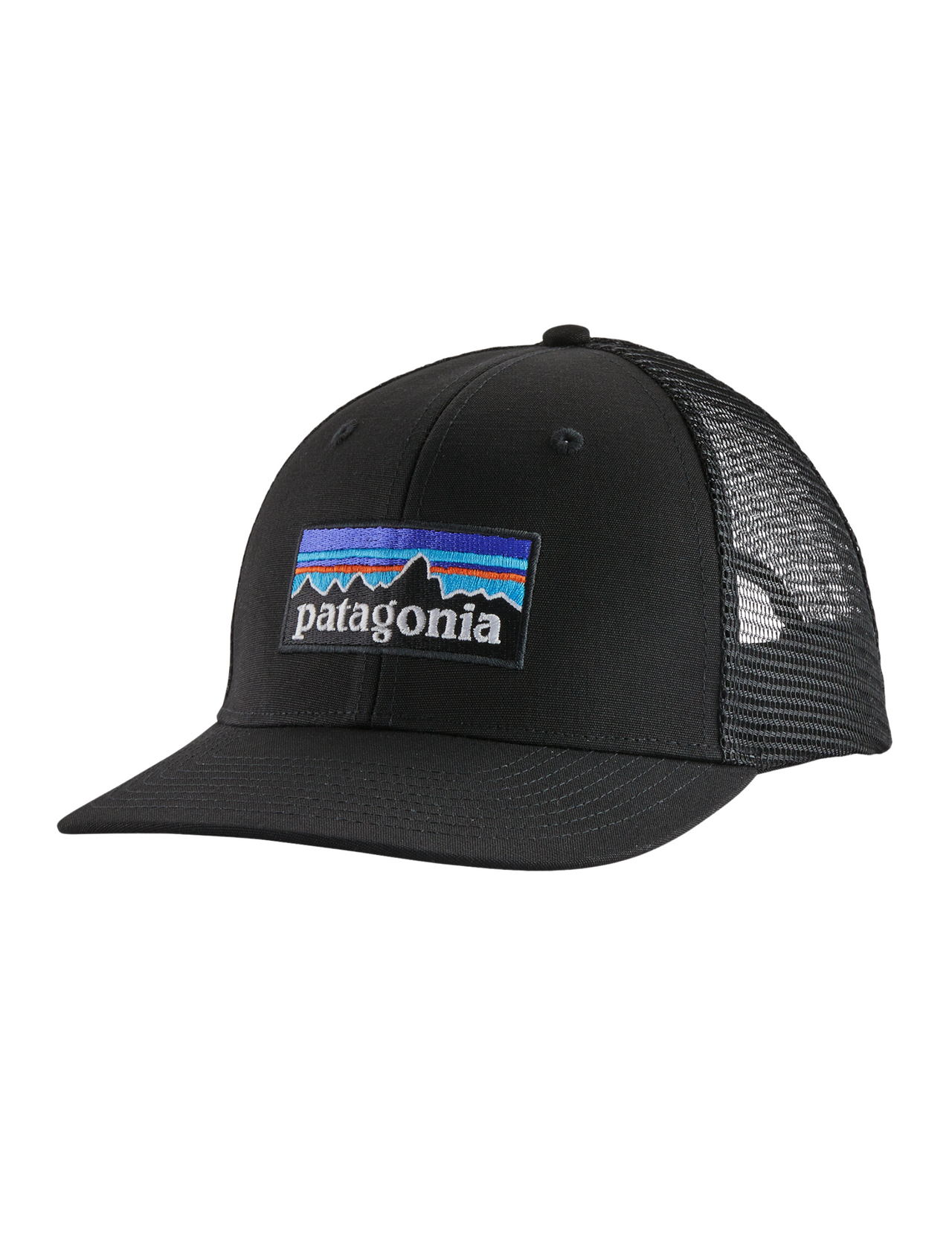 Casquette Patagonia P-6 Logo LoPro Trucker Black, vue avant