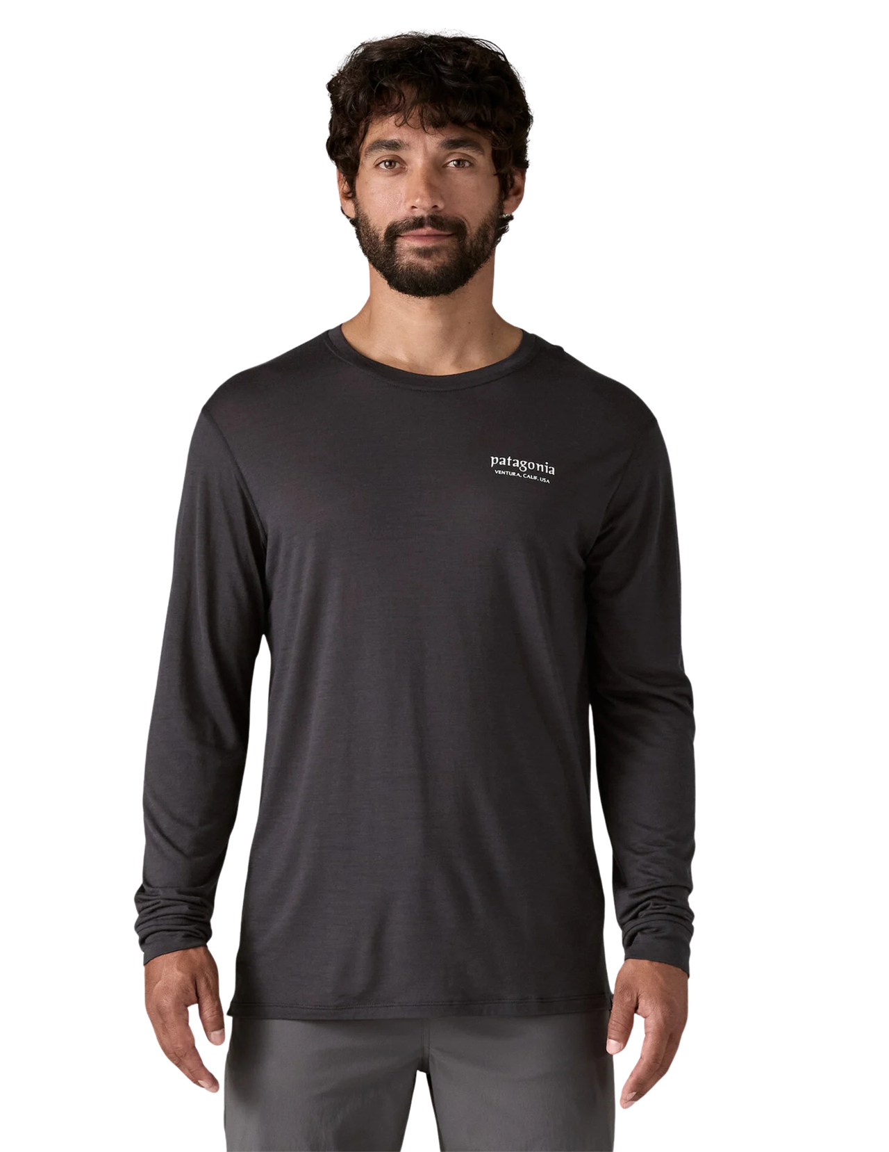 Patagonia Cap Cool Merino Blend Graphic Long Sleeve Men's Technical T-Shirt