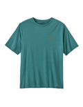 T-Shirt Patagonia Capilene Cool Daily Graphic Manches Courtes Homme Strataspire Wetland Blue X-Dye, vue de face
