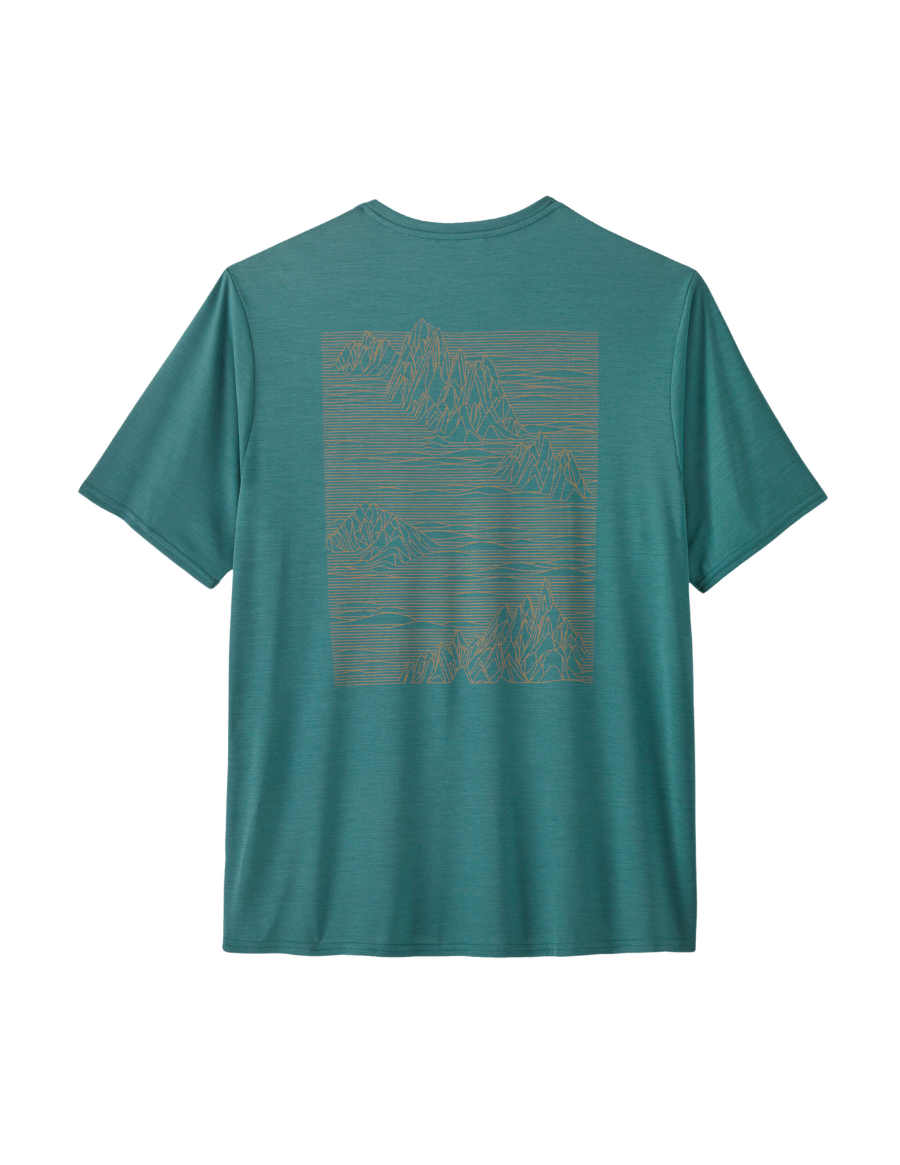 T-Shirt Patagonia Capilene Cool Daily Graphic Manches Courtes Homme Strataspire Wetland Blue X-Dye, vue de dos