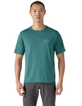 T-Shirt Patagonia Capilene Cool Daily Graphic Manches Courtes Homme Strataspire Wetland Blue X-Dye, vue portée de face