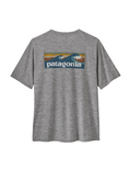 T-Shirt Patagonia Capilene Cool Daily Graphic Logo Manches Courtes Homme Feather Grey, vue arrière
