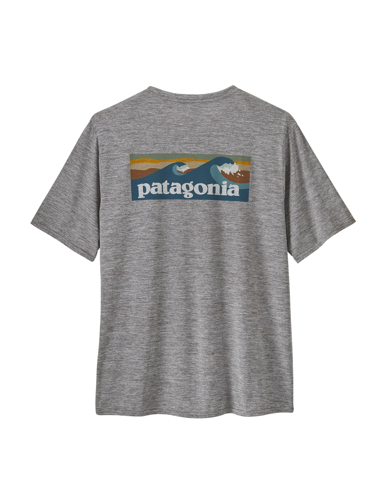 T-Shirt Patagonia Capilene Cool Daily Graphic Logo Manches Courtes Homme Feather Grey, vue arrière