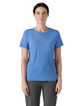 T-Shirt Patagonia Capilene Cool Daily Graphic Logo Manches Courtes Femme Abundant Blue X-Dye, vue portée de face