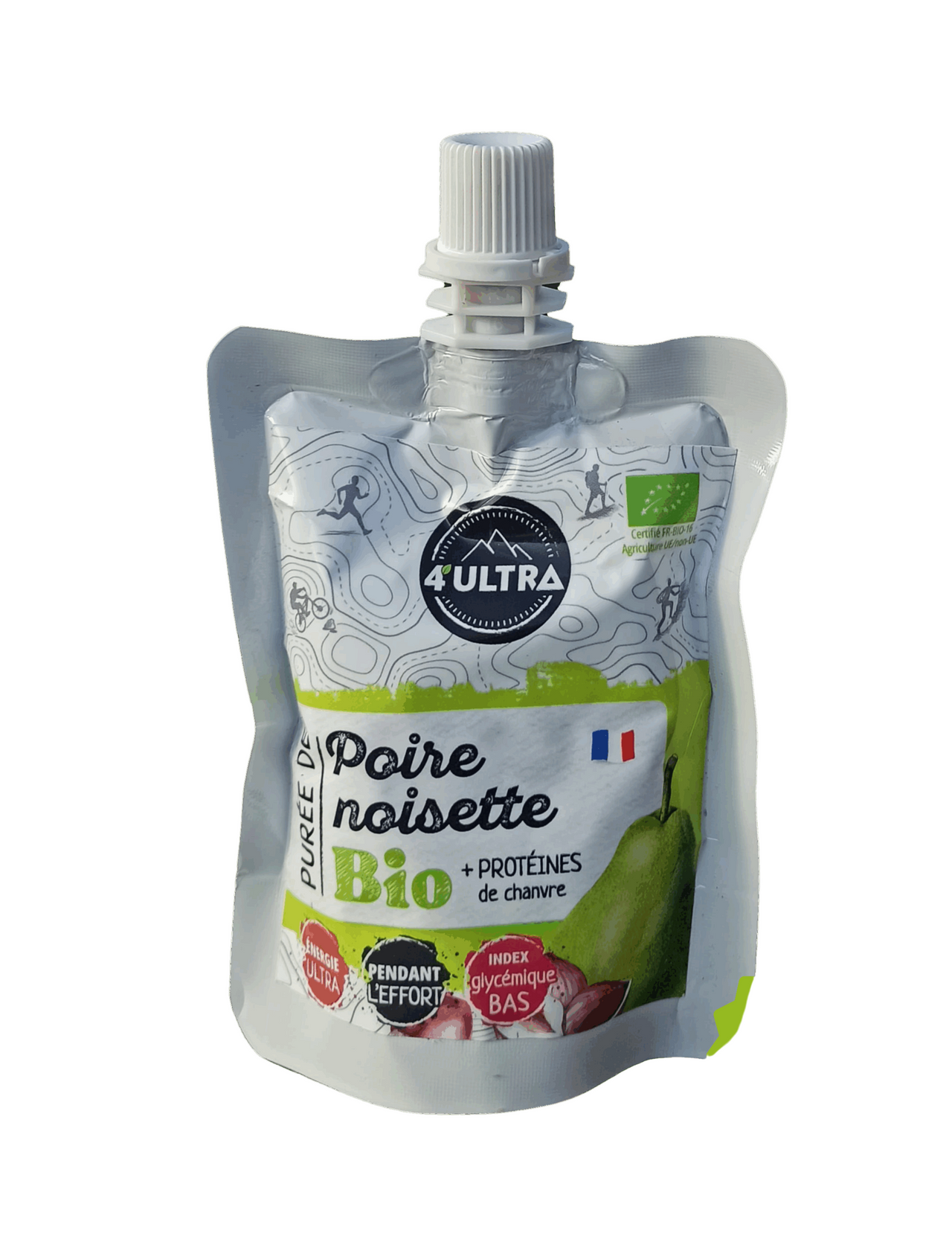 Organic 4Ultra Pear/Hazelnut Puree 75g