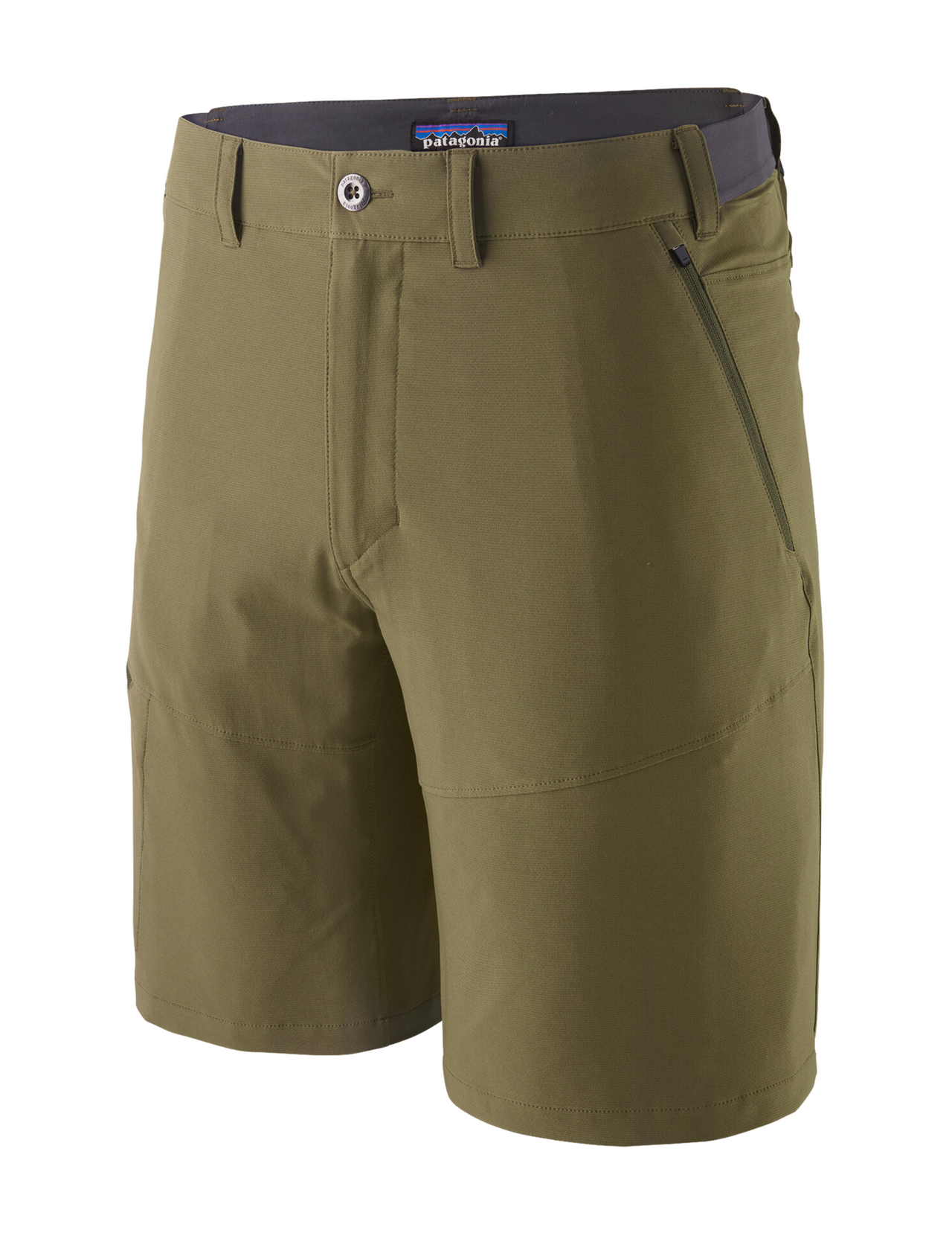 Short de Randonnée Patagonia Terravia Trail 10" Homme Tent Green, vue devant