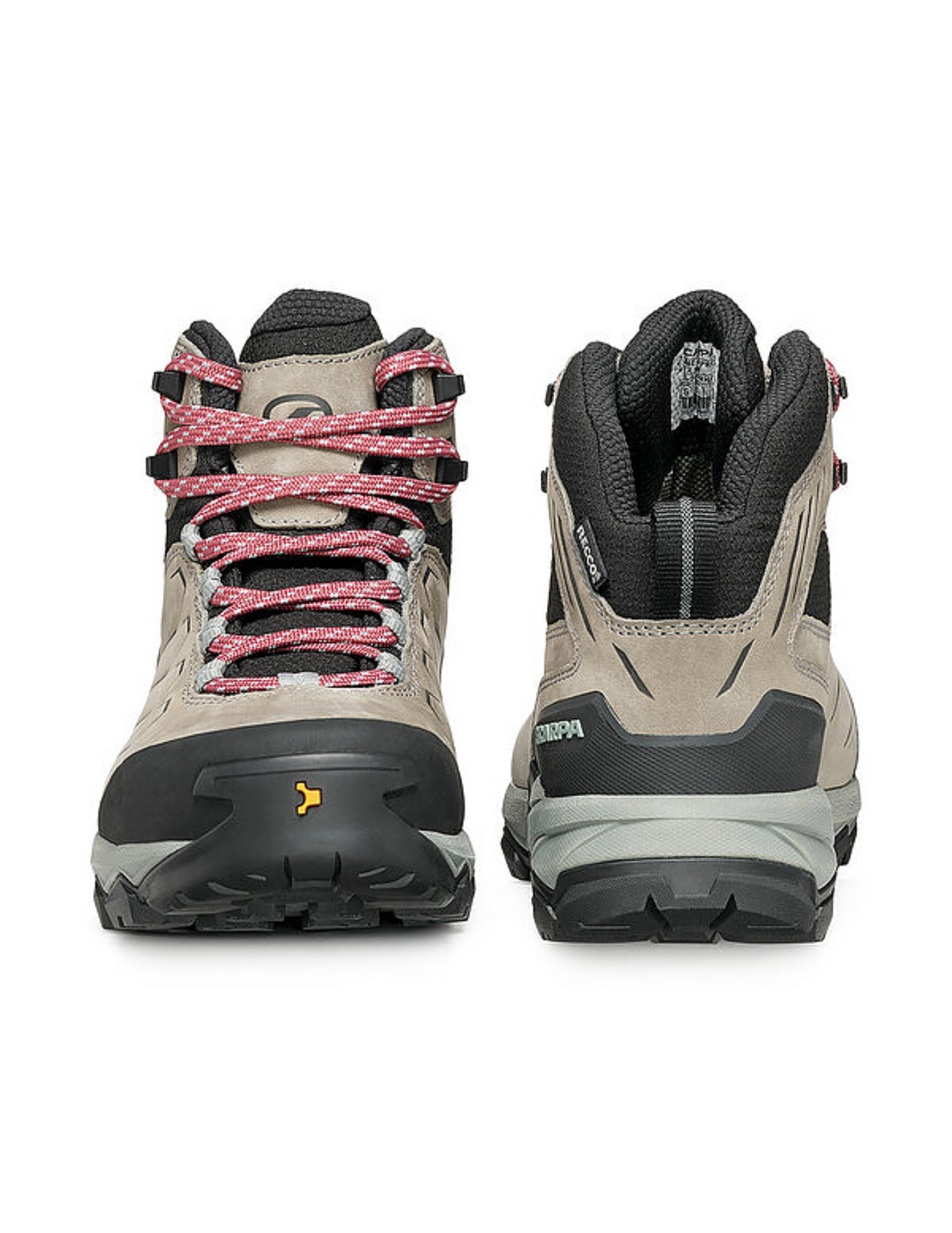 Chaussures de Randonnée Moraine Mid Pro Gore-Tex Femme Mineral, vue devant et arrière