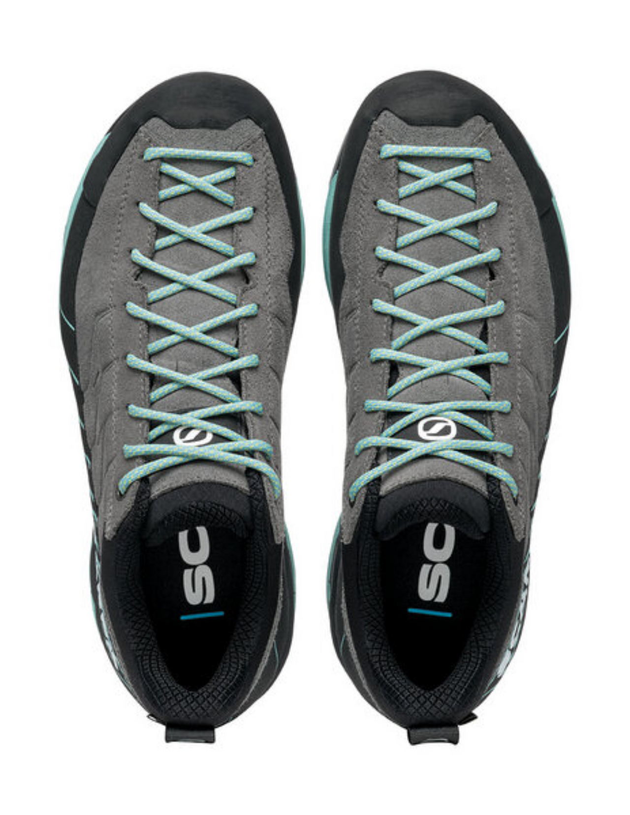 Chaussures de Randonnée Scarpa Mescalito Gore-Tex Femme Midgray Aqua, vue dessus