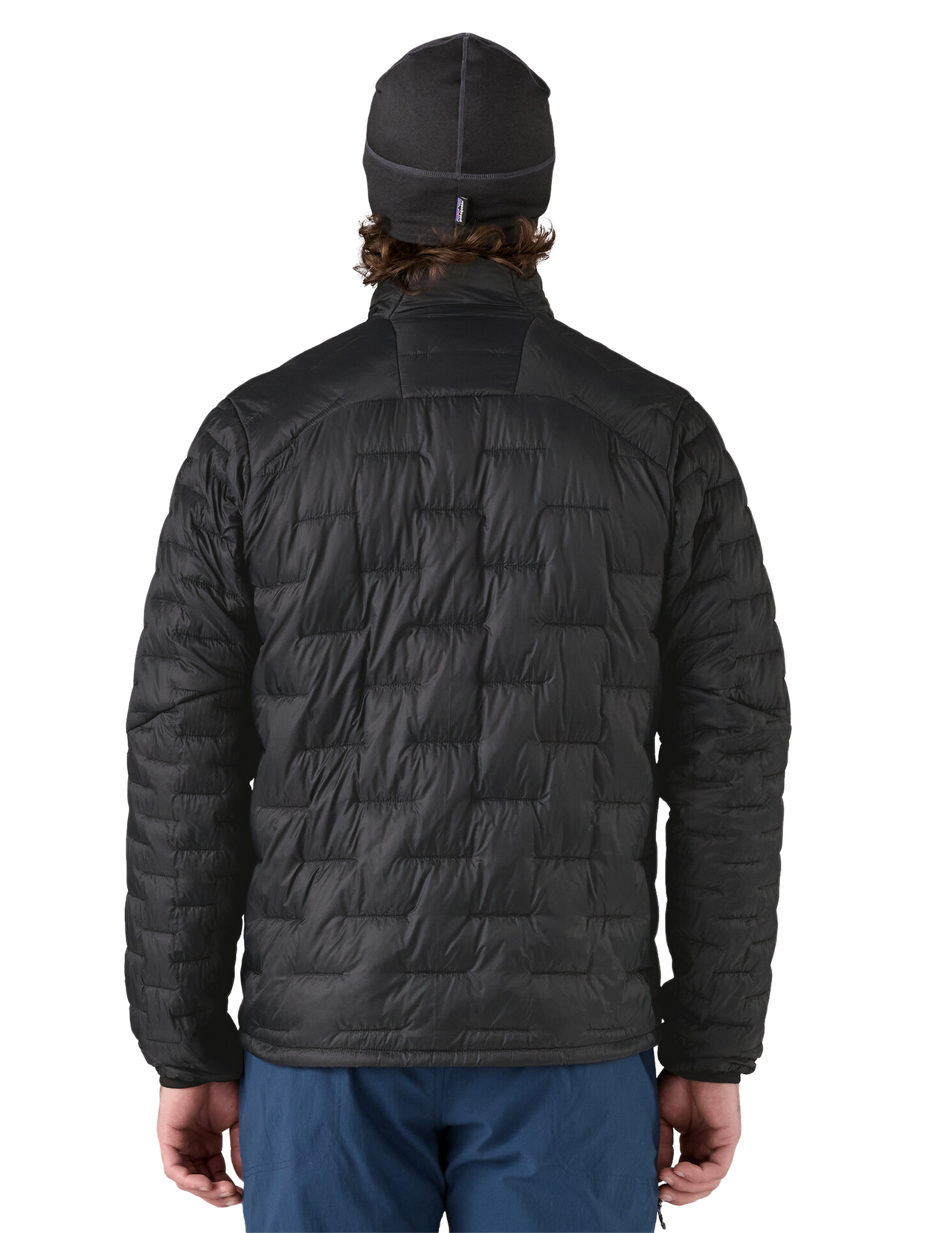 Doudoune Patagonia Micro Puff Homme Black, vue portée de dos