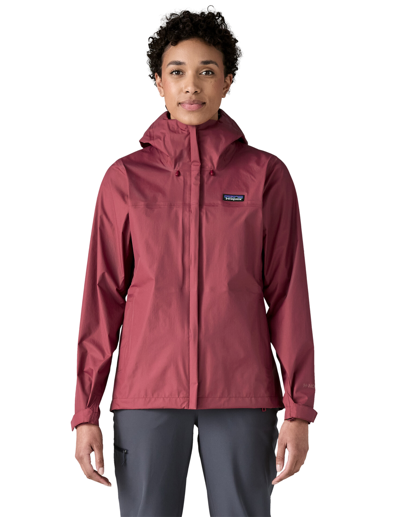 Veste Imperméable Patagonia Torrentshell 3L Femme Marion Red, vue portée de face