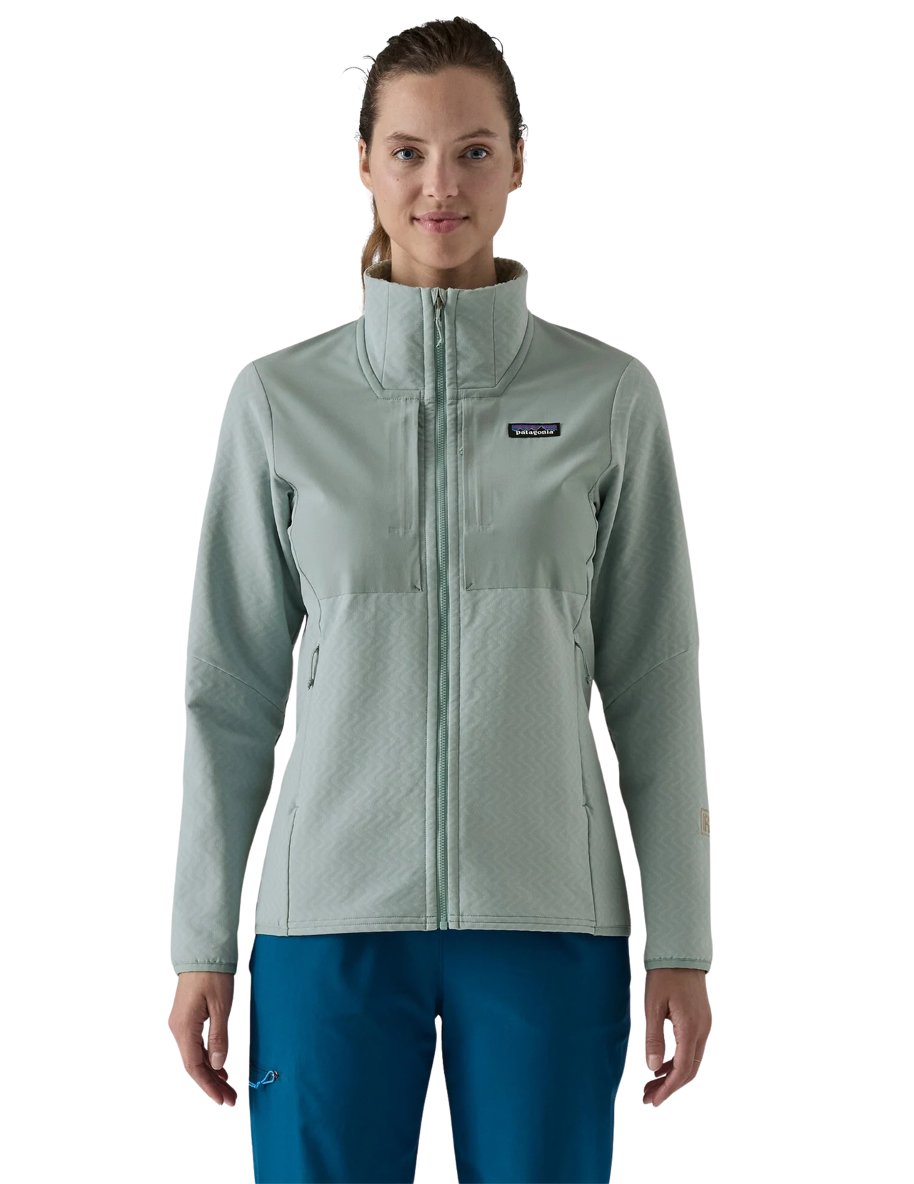 Patagonia Damen R2 Cross Strata Fleecejacke mit Kapuze