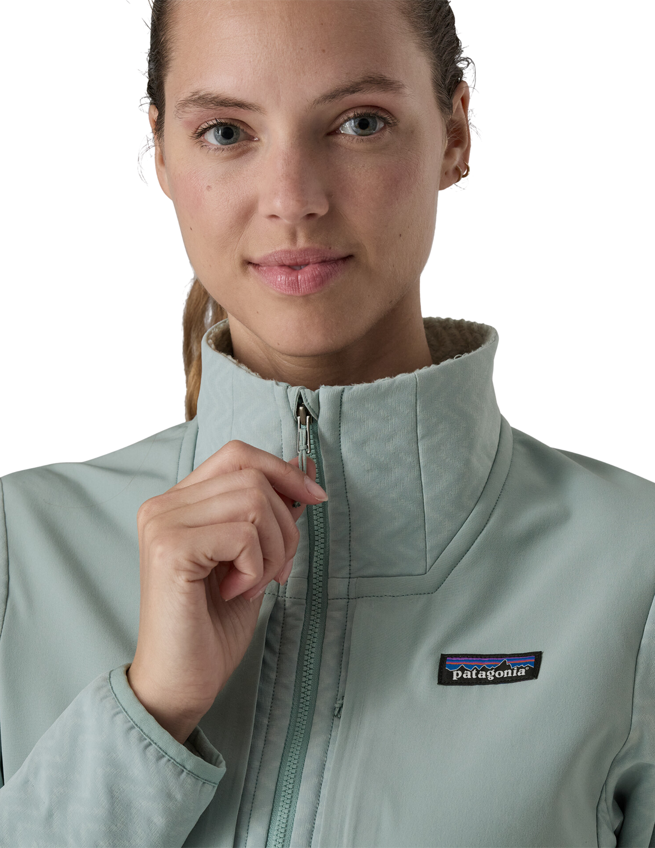 Patagonia Damen R2 Cross Strata Fleecejacke mit Kapuze
