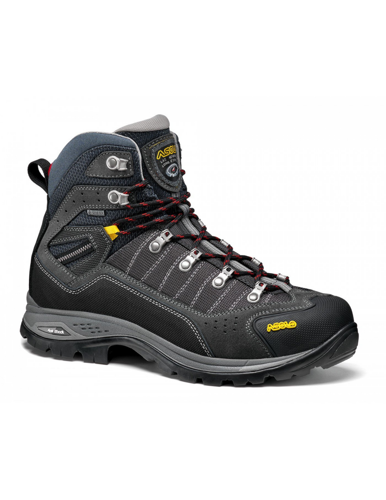 Chaussures de Randonnée Asolo Drifter Gore-Tex/Vibram Evo Homme Graphite/GunMetal, robuste, vue côté droit avant