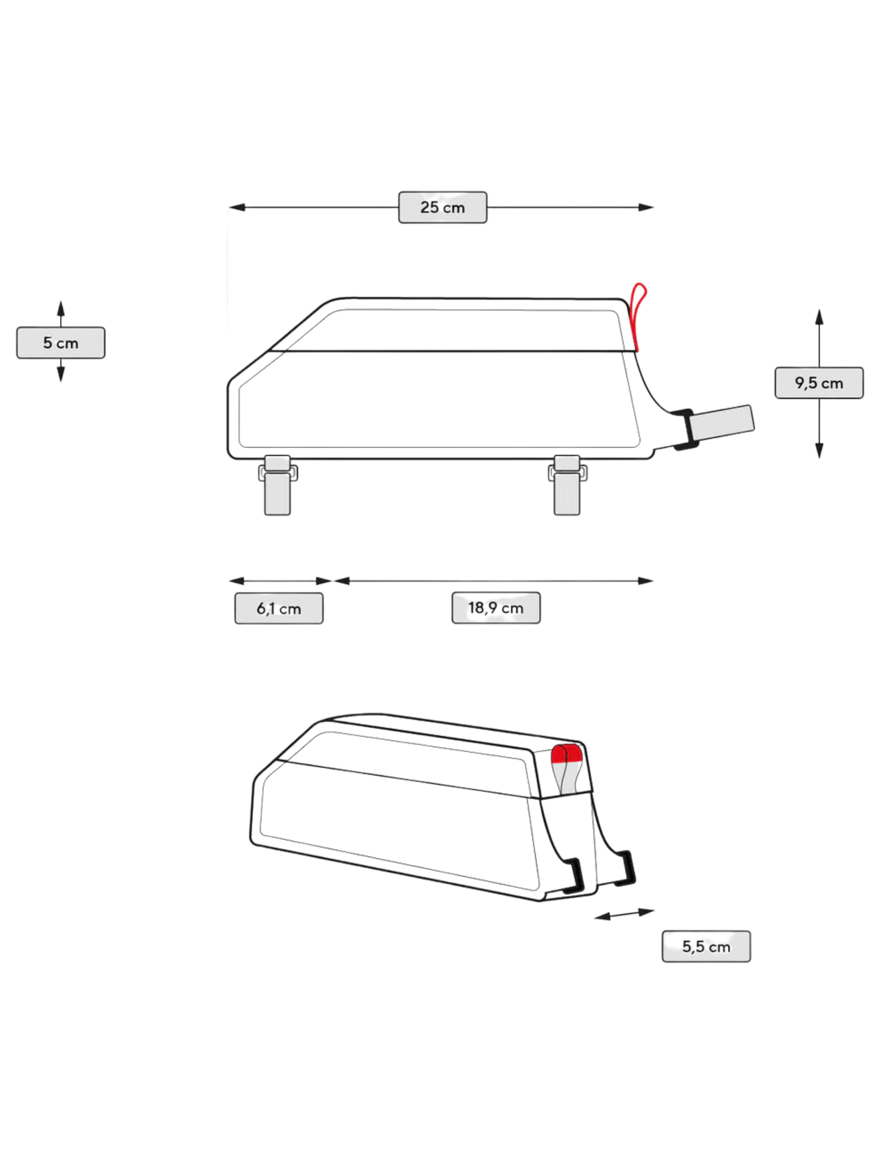 Sacoche de TopTube Cyclite Medium