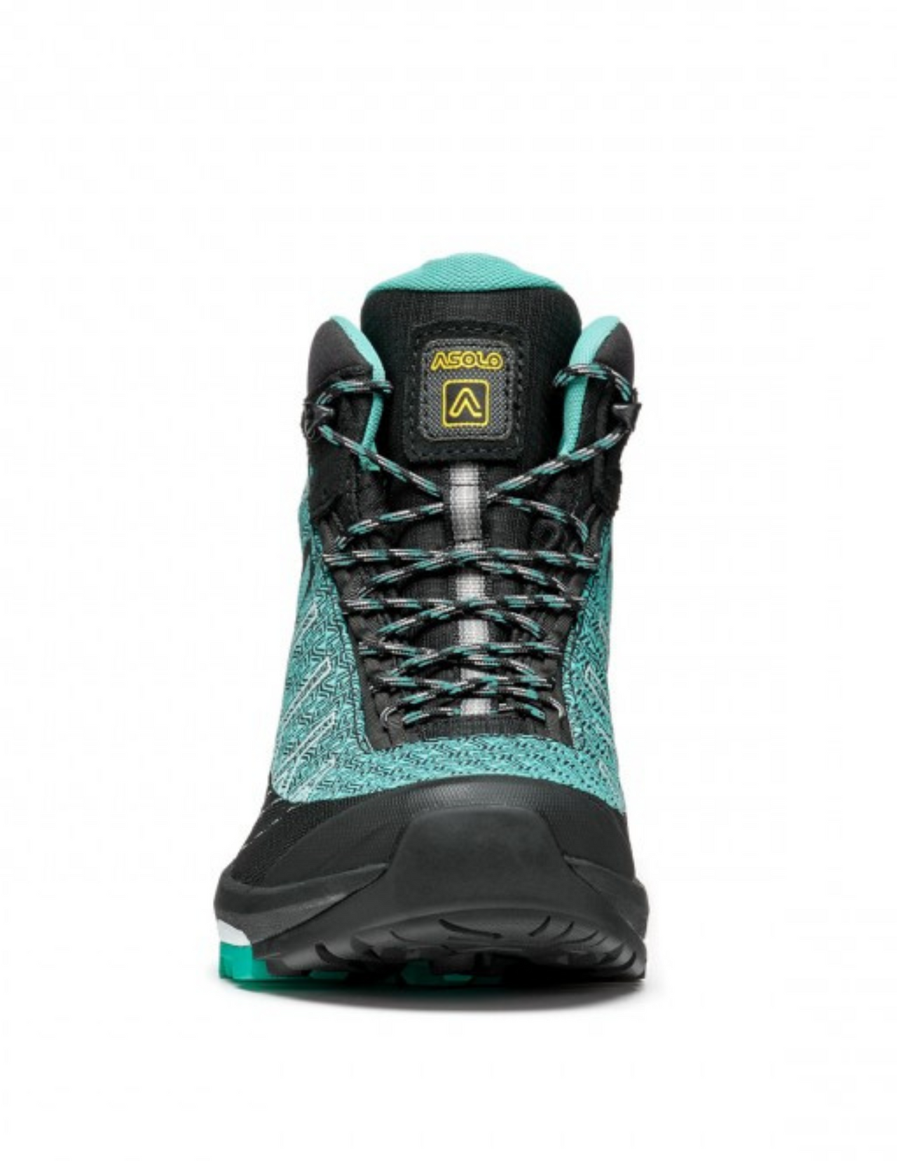 Chaussures de Randonnée Asolo Falcon Evo Jacquard Gore-Tex/Vibram Femme Black/Aqua Green, vue avant