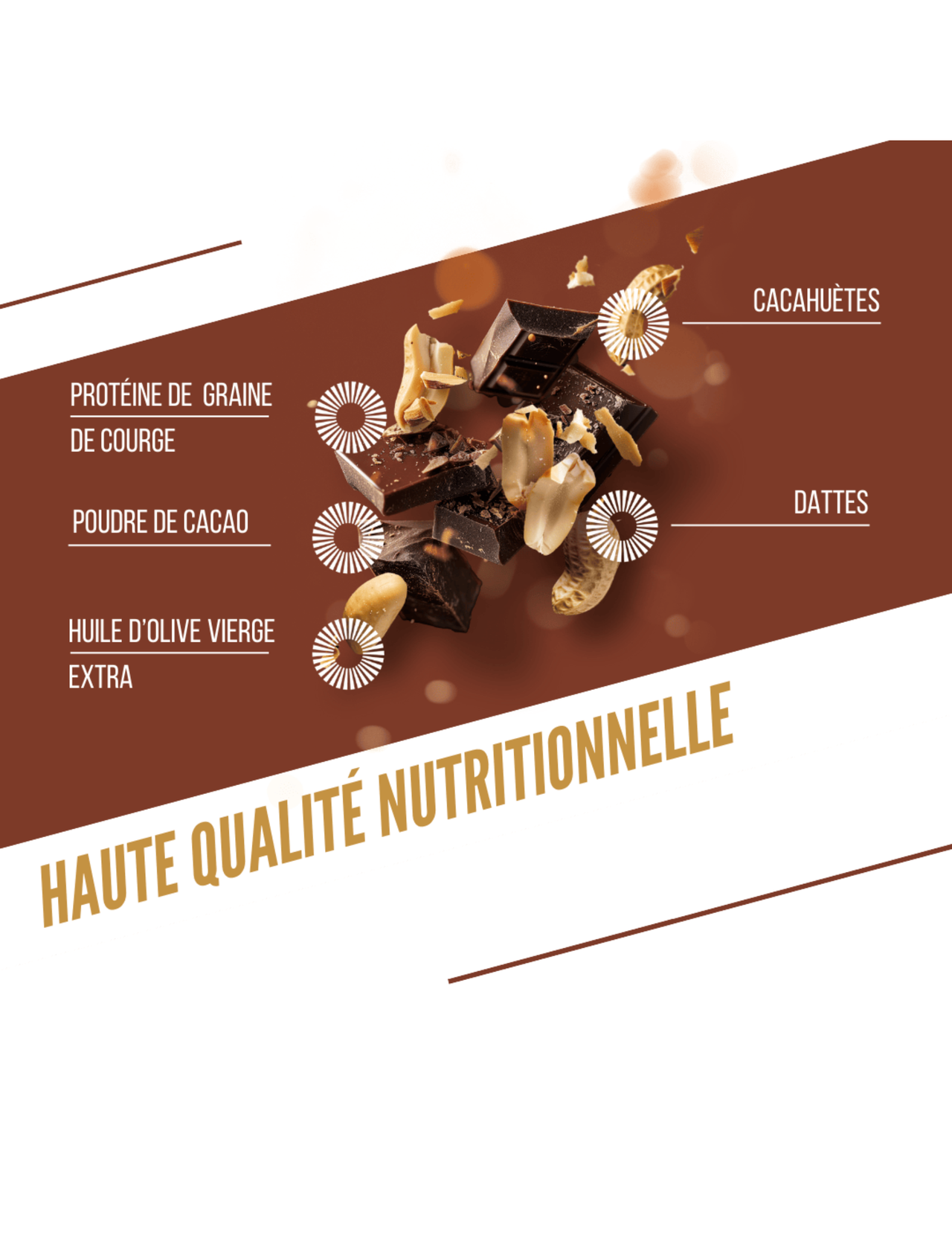 Baouw Bio-Proteinriegel Schokolade/Erdnuss 50 g