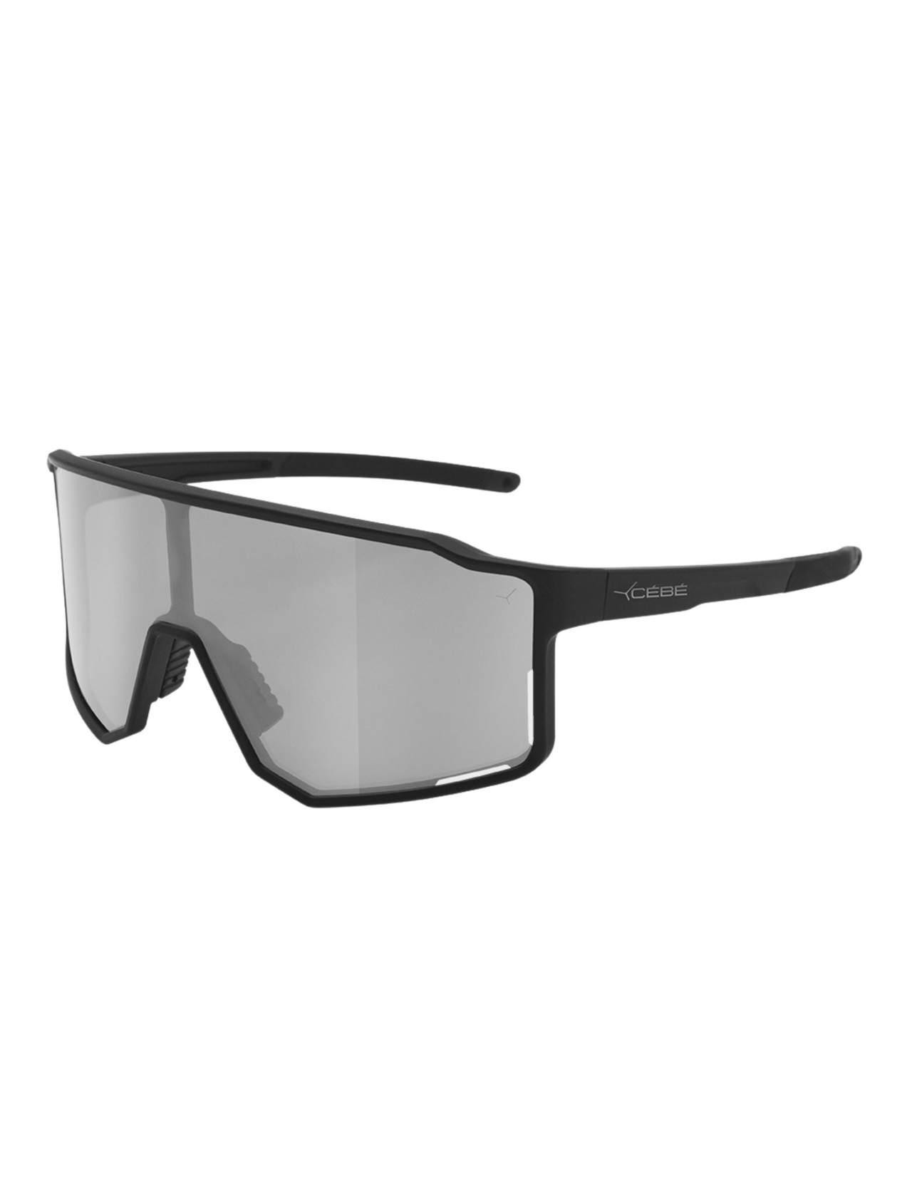 Cébé Outflow Matt Black Sunglasses - Vario Gray Silver Mirror Photochromic