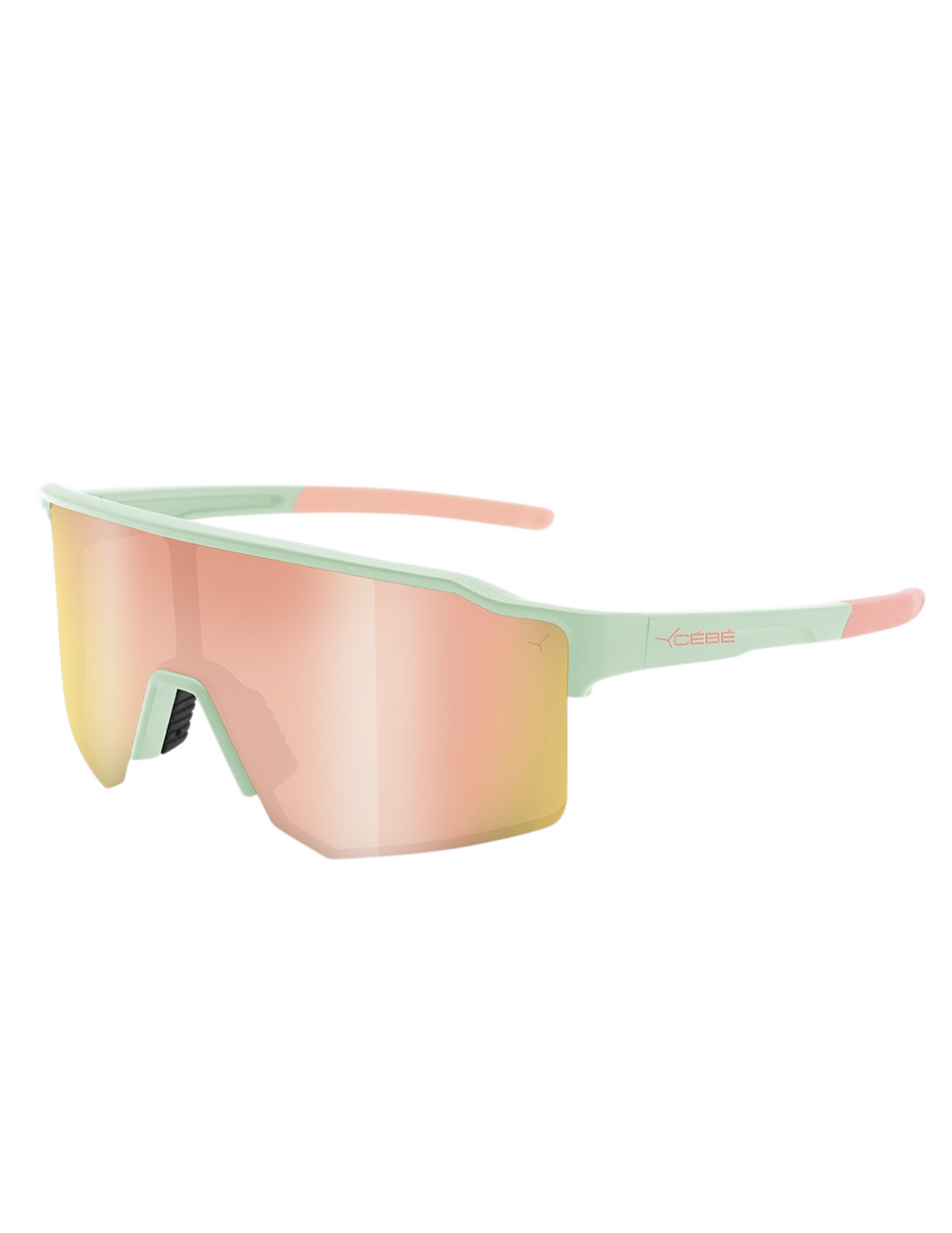 Cébé Outflow Lite Matt Hellgrün - Rose Pink Mirror Sonnenbrille