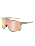 Cébé Outflow Matt Hellgrün - Rose Pink Mirror Sonnenbrille