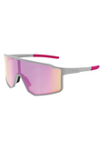 Cébé Outflow Matt Hellgraue Sonnenbrille - Vario Gray Rose Red Mirror Photochromic