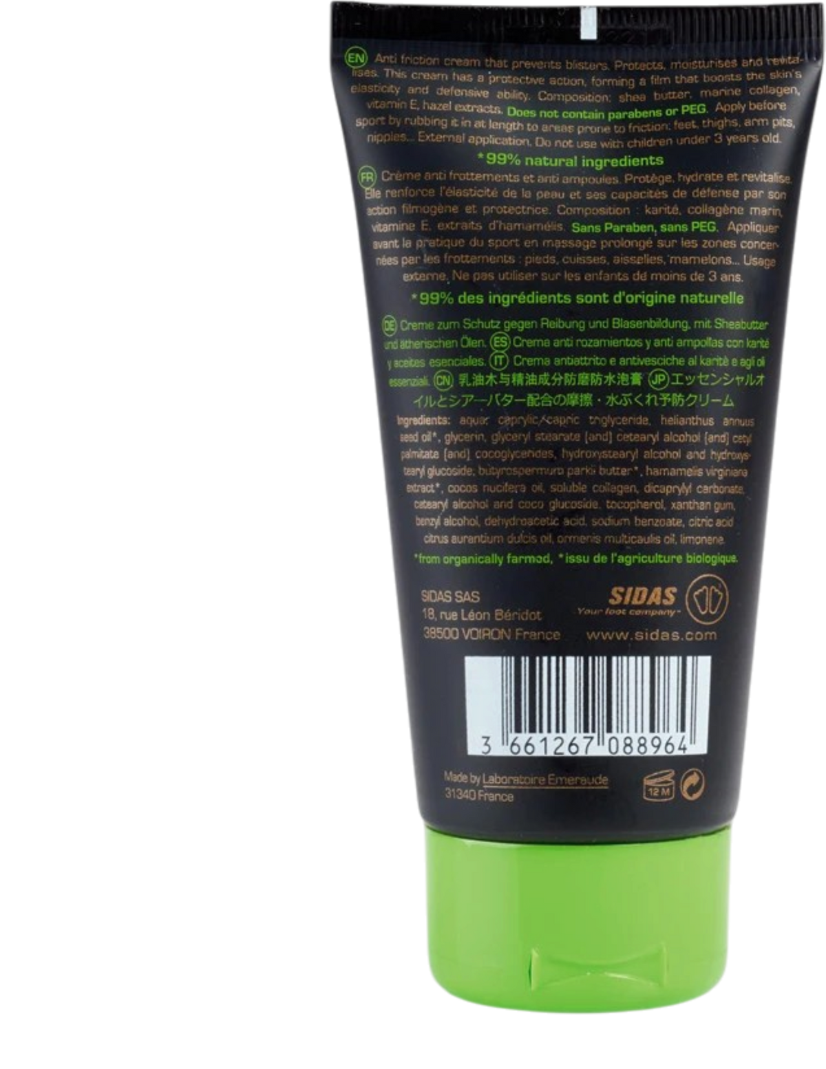 Crème Anti-Friction Sidas 75ml SEA_vue 2